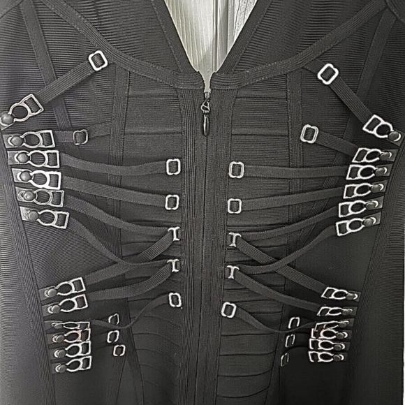 Herve Leger little black dress L - Picture 5 of 7